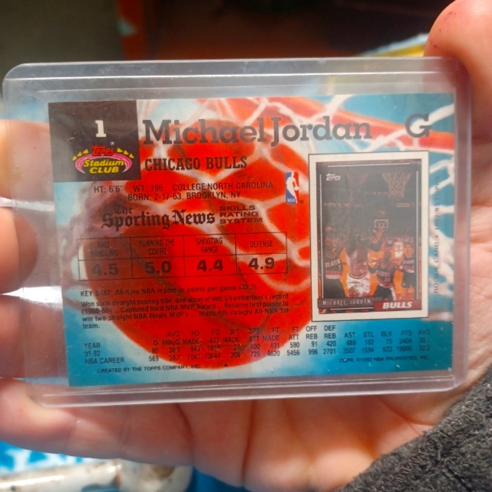 Michael Jordan 1990 Topps basketball card
